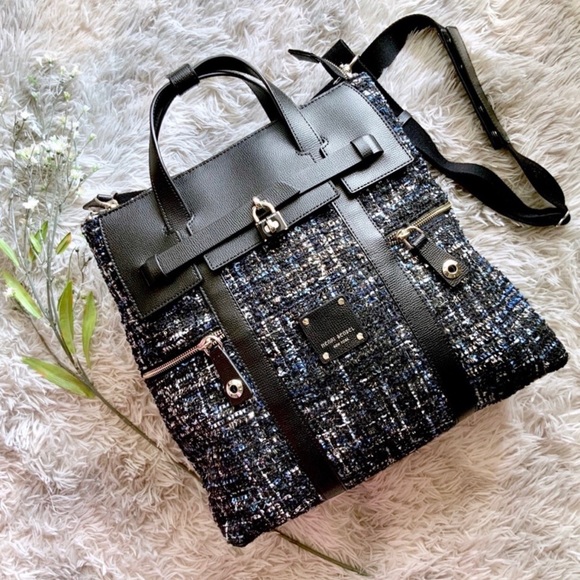 Henri Bendel Tweed Backpack Store, 50 